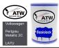 Preview: Volkswagen, Perlgrau Metallic 2C, LA7U: 500ml Lackdose, von ATW Autoteile West.